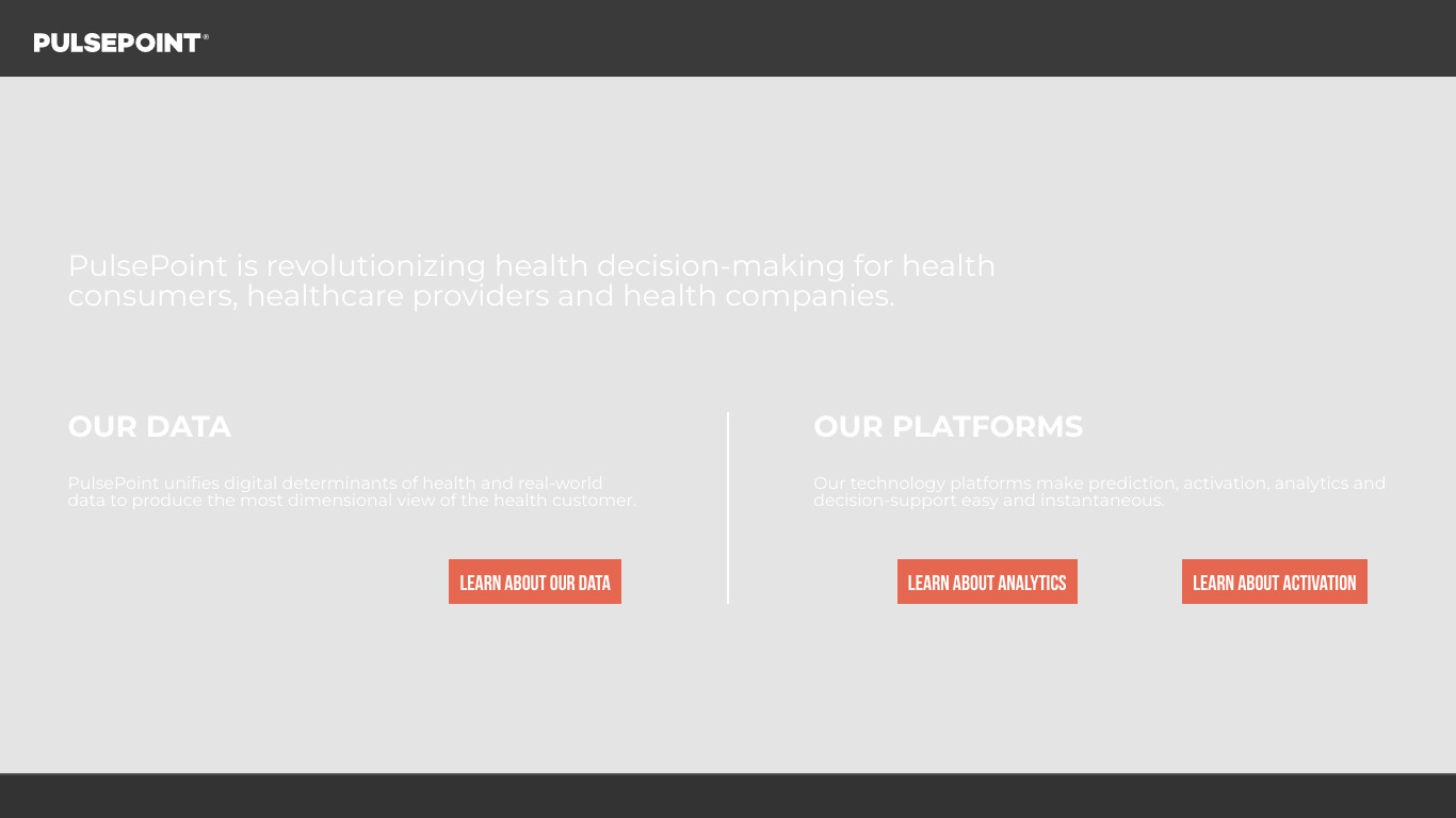 PulsePoint Landing page