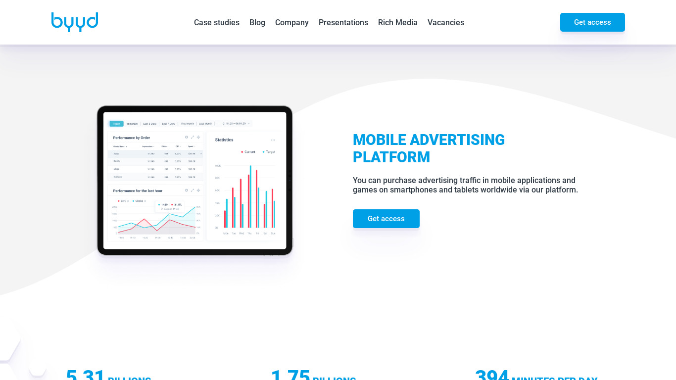 Byyd Landing page