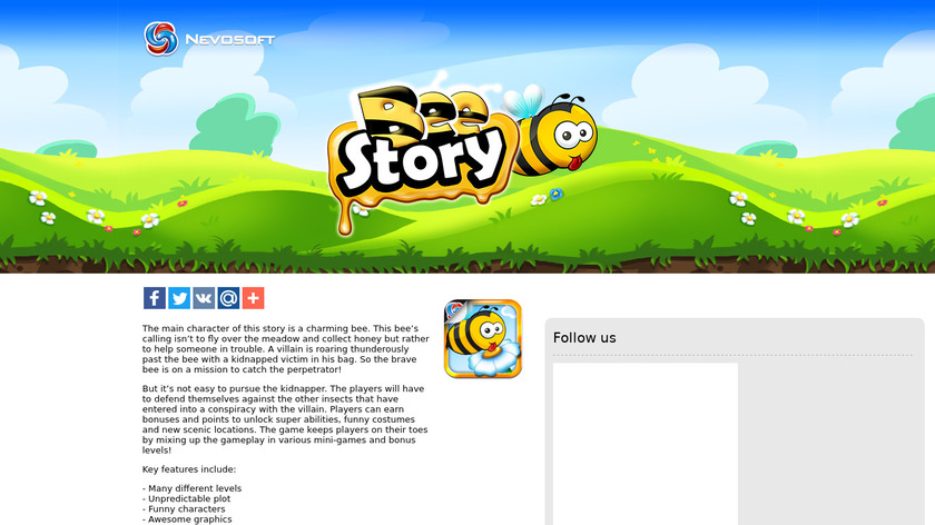 Bee Story Landing Page
