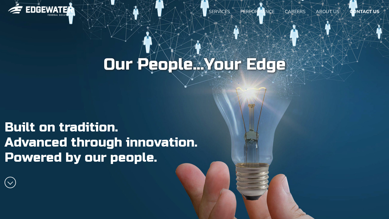 Edgewater Consulting Landing page