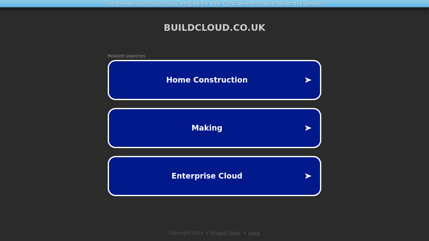 Buildcloud Landing page