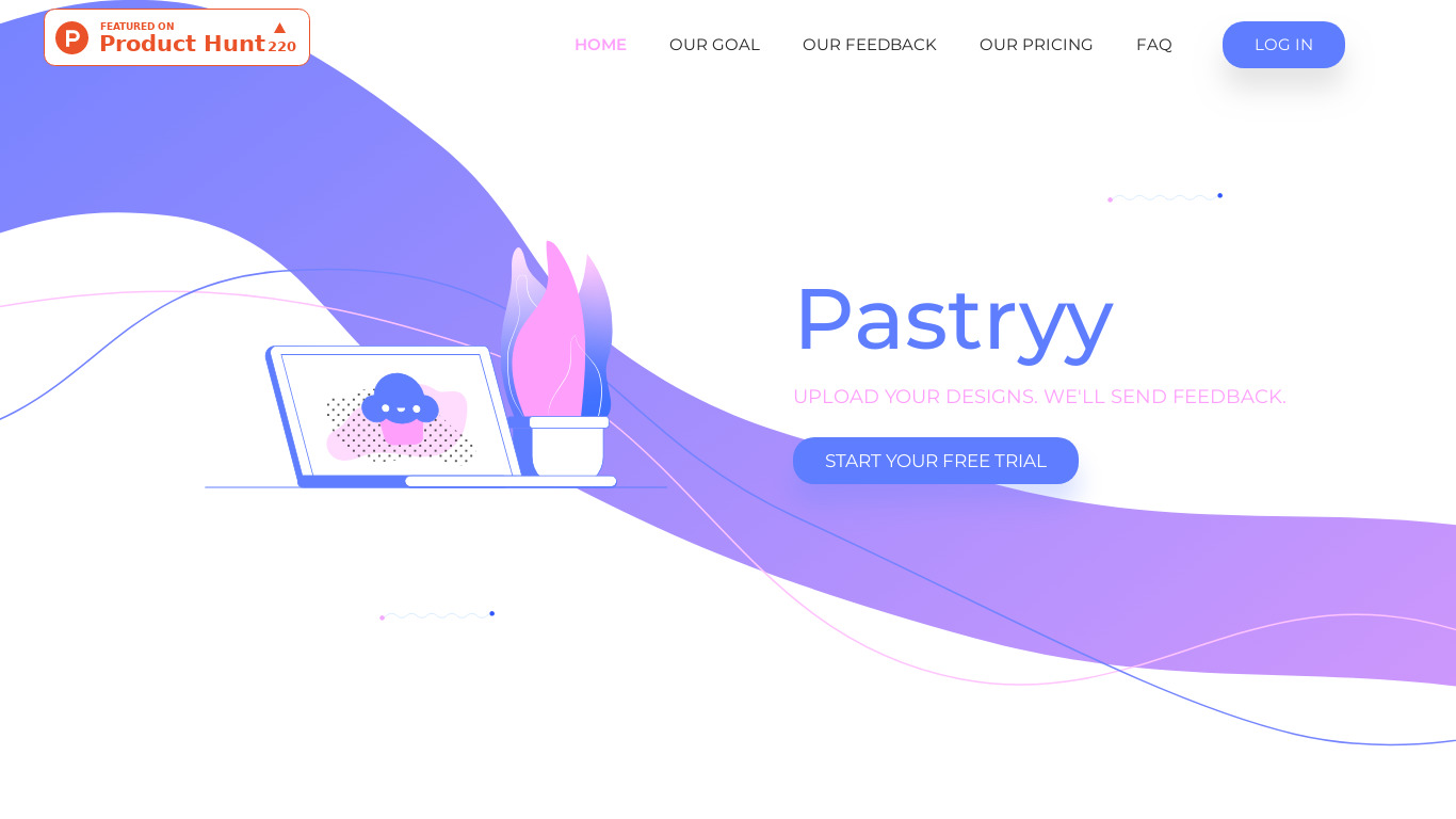 Pastryy Landing page