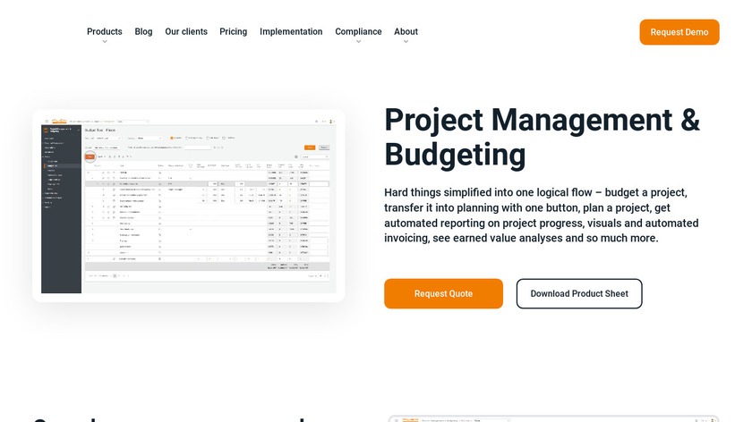 Flex Databases Project Management Landing Page
