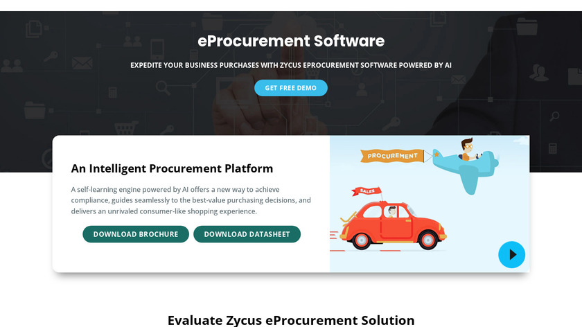 Zycus eProcurement Landing Page