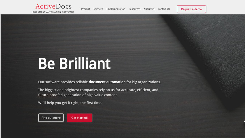 ActiveDocs Opus Landing Page