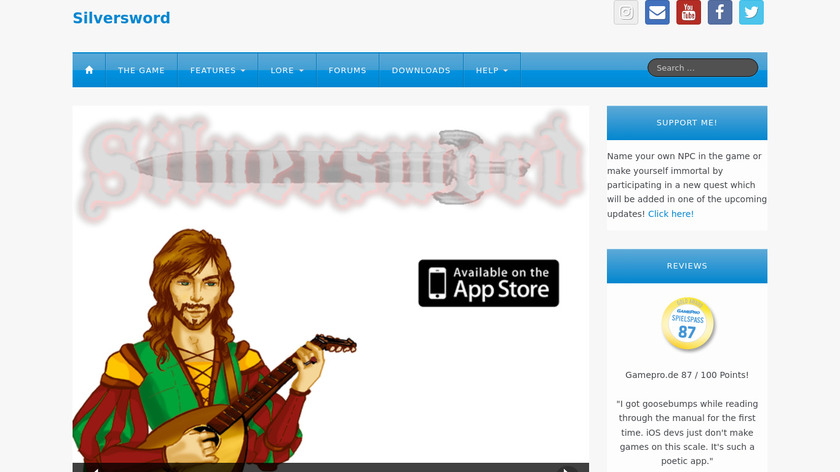 Silversword Landing Page