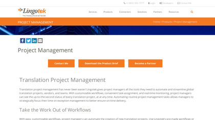 Lingotek Project Management image