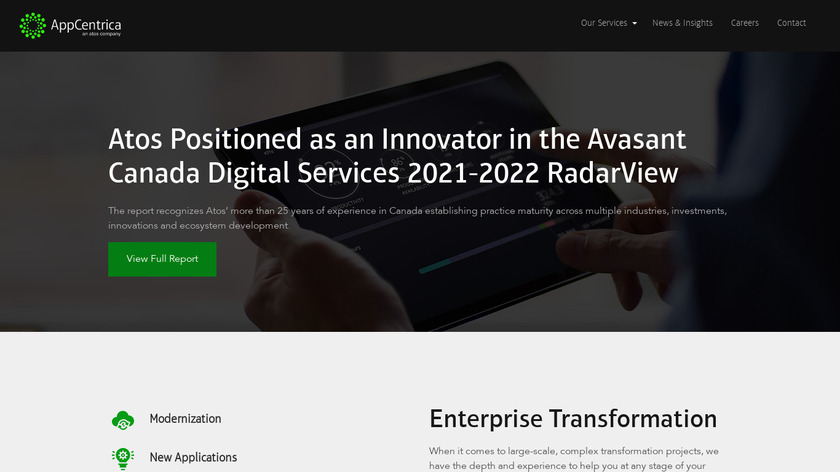 Appcentrica Inc Landing Page
