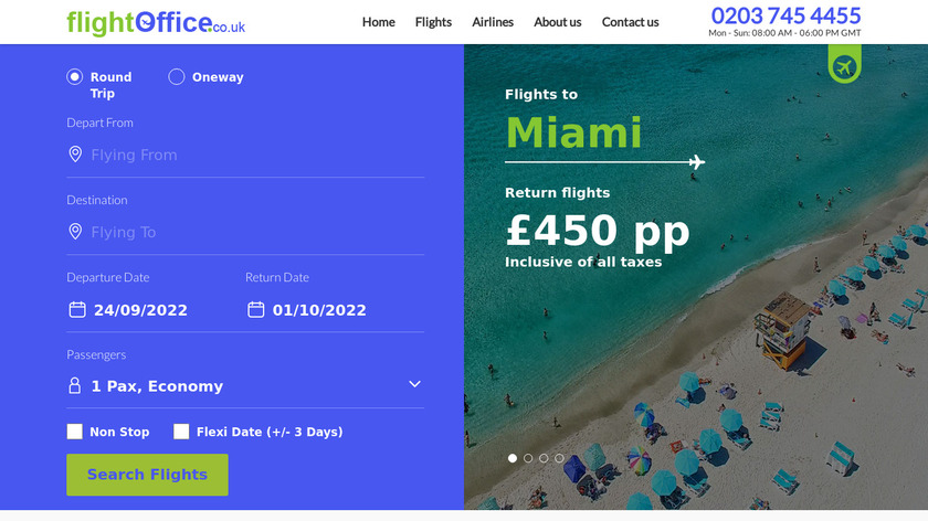 FlightOffice Landing Page