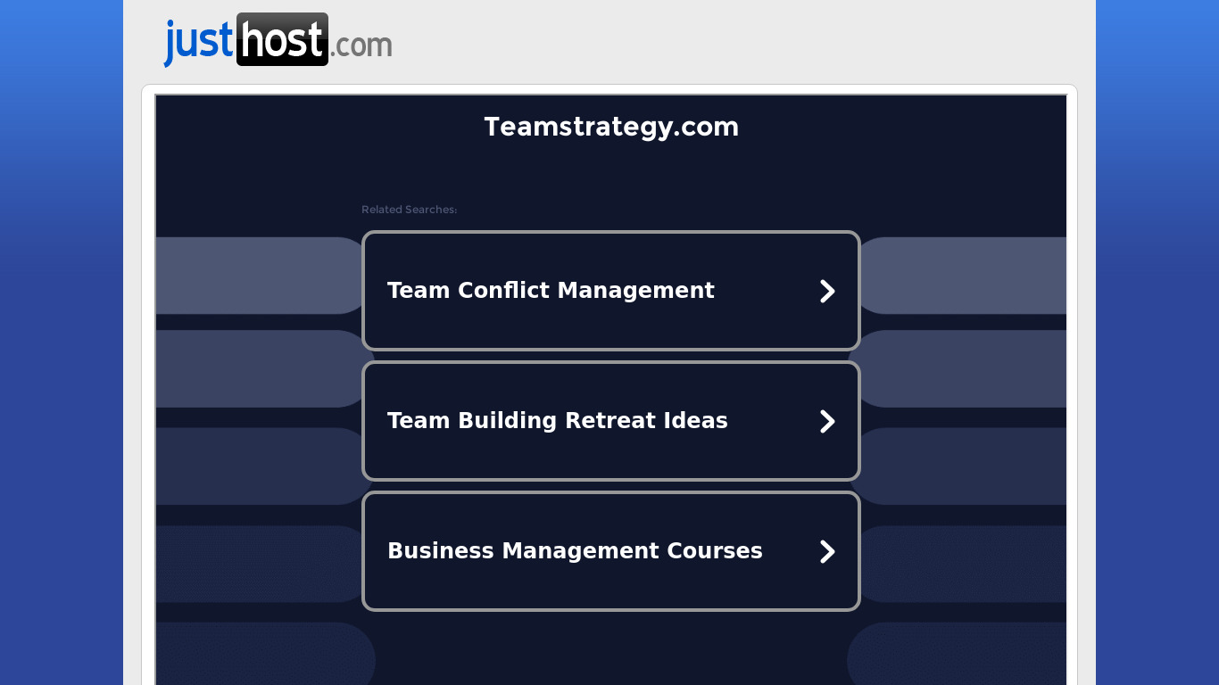 TeamStrategy Landing page