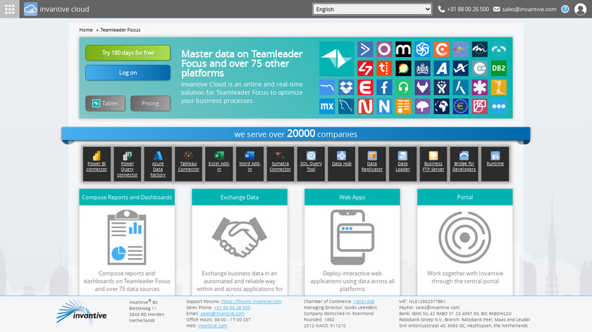 Invantive Landing Page