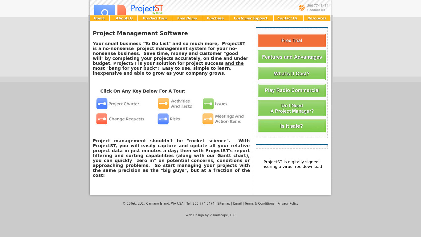 ProjectST Landing page