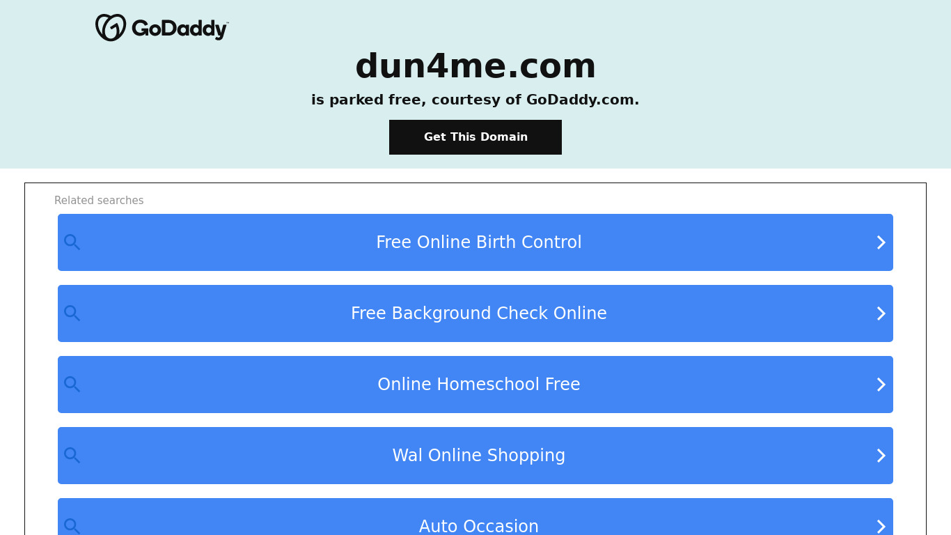 Dun4Me Landing page