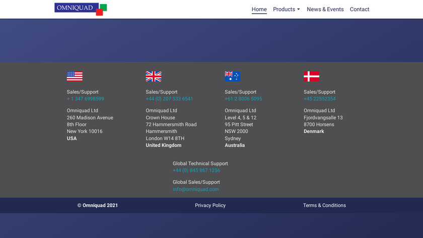 Omniquad Landing Page