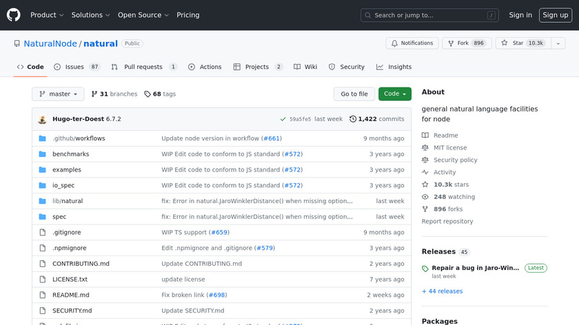 Natural Landing Page
