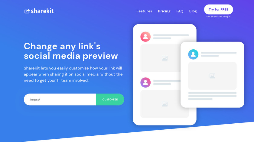 ShareKit Landing Page