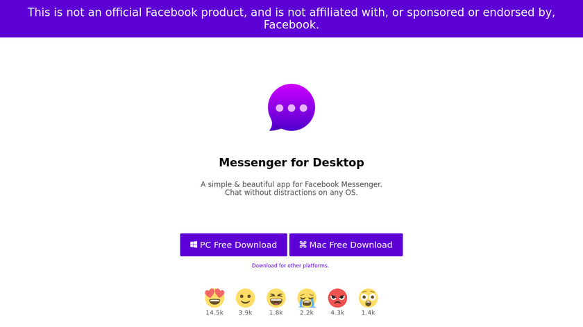 Messenger for Desktop Landing Page