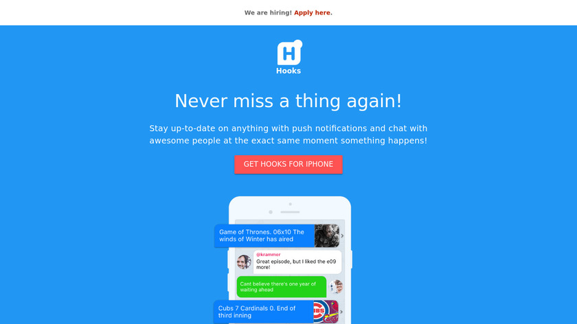 Hooks Landing Page