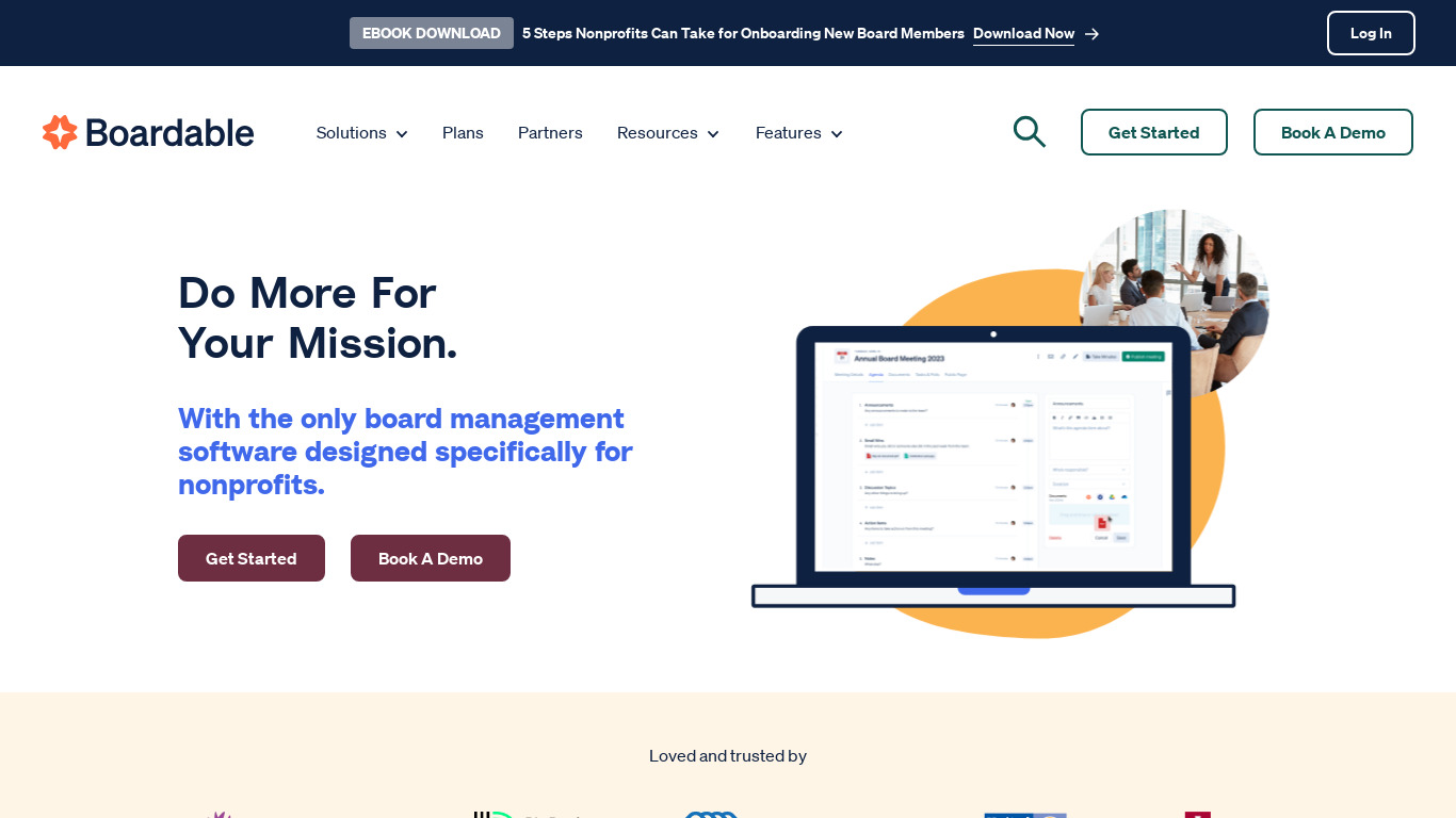 Boardable Landing page