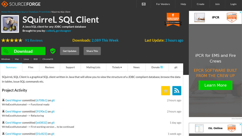 SQuirreL SQL Landing Page