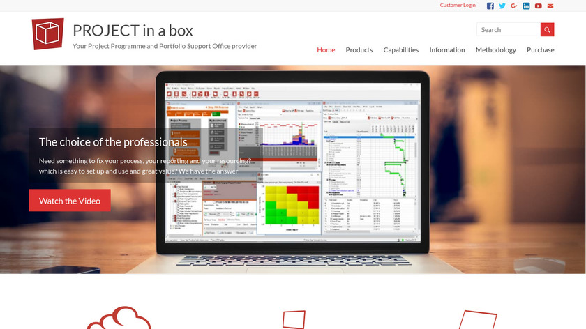 PROJECT in a Box Landing Page