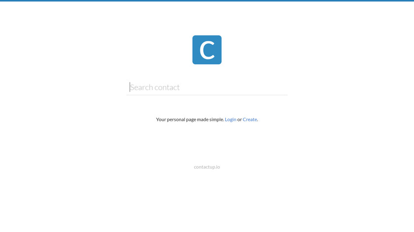 ContactUp.io Landing Page