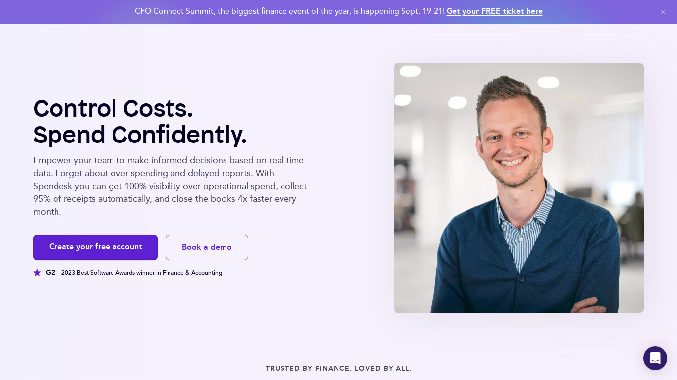 Spendesk Landing page