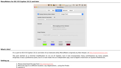 MenuMeters for El Capitan image