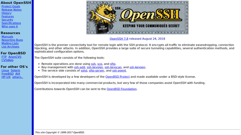 OpenSSH Landing Page