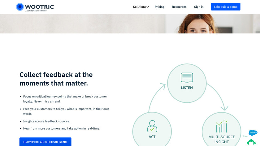 Wootric Landing Page