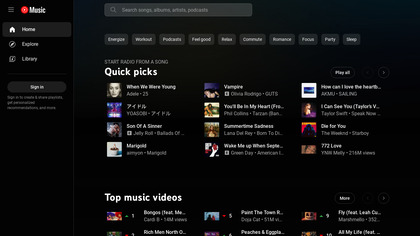 YouTube Music screenshot