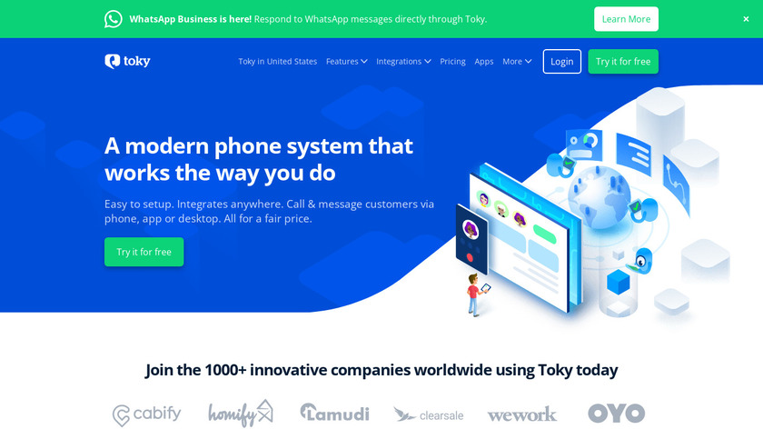 Toky Landing Page