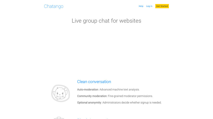 Chatango Landing Page