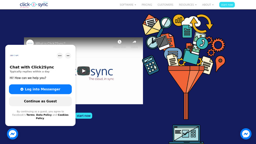 Click2Sync Landing Page