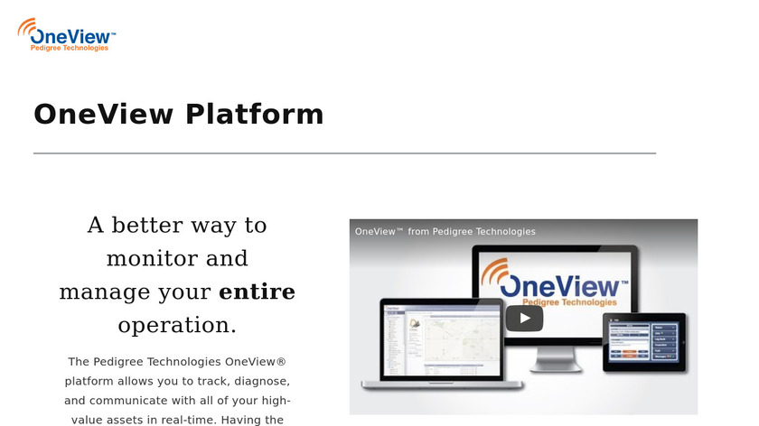 OneView Landing Page