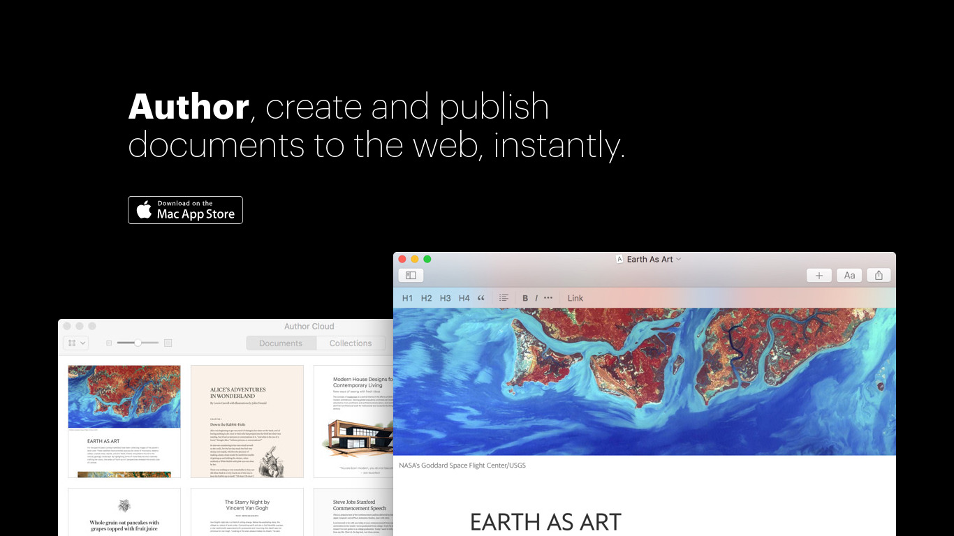 Author Landing page