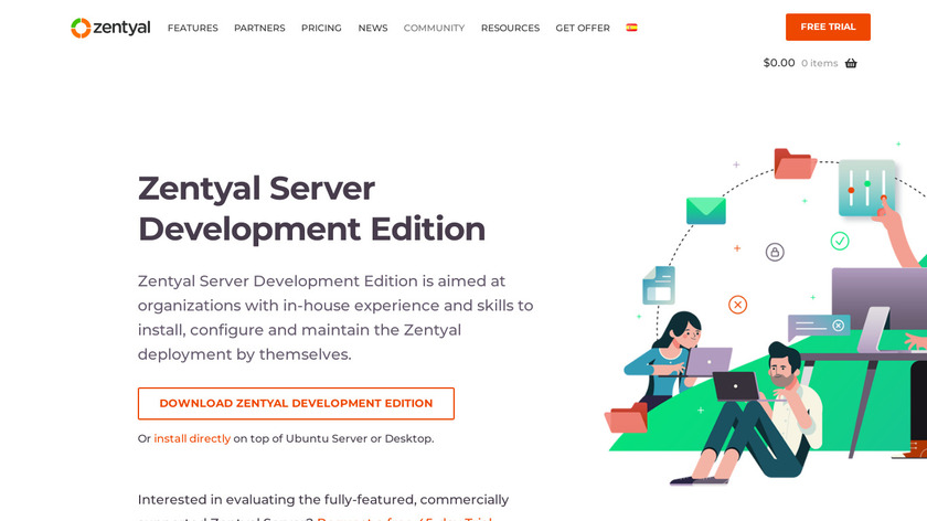 Zentyal Landing Page