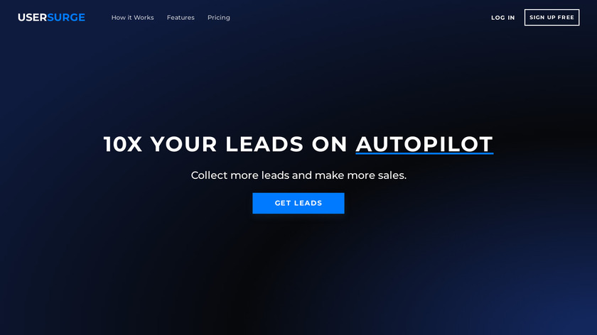 UserSurge Landing Page