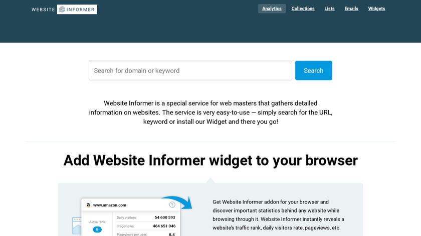 Website Informer Landing Page