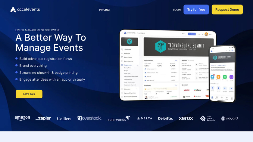 AccelEvents Landing Page