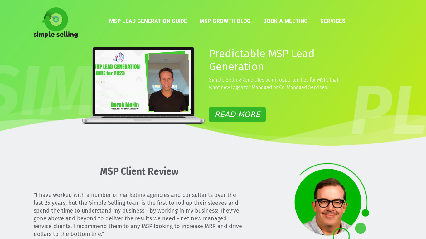 Simple Selling Landing page