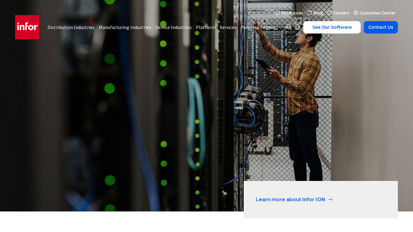 Infor ION Landing Page