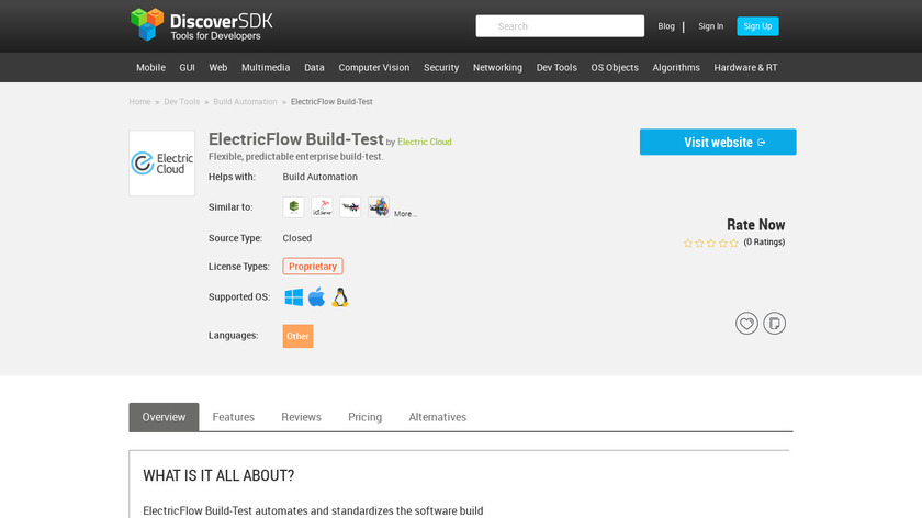 ElectricFlow Build-Test Landing Page