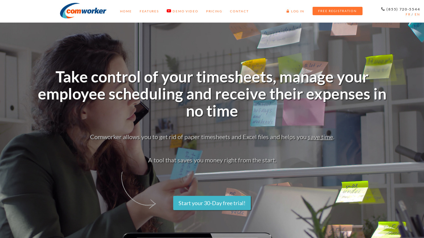 Comworker Landing page