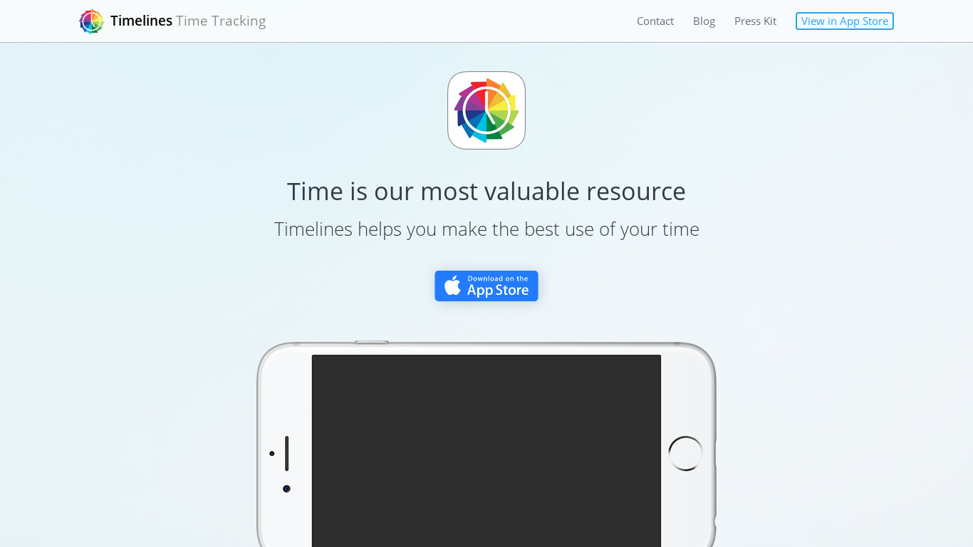 Timelines Landing page