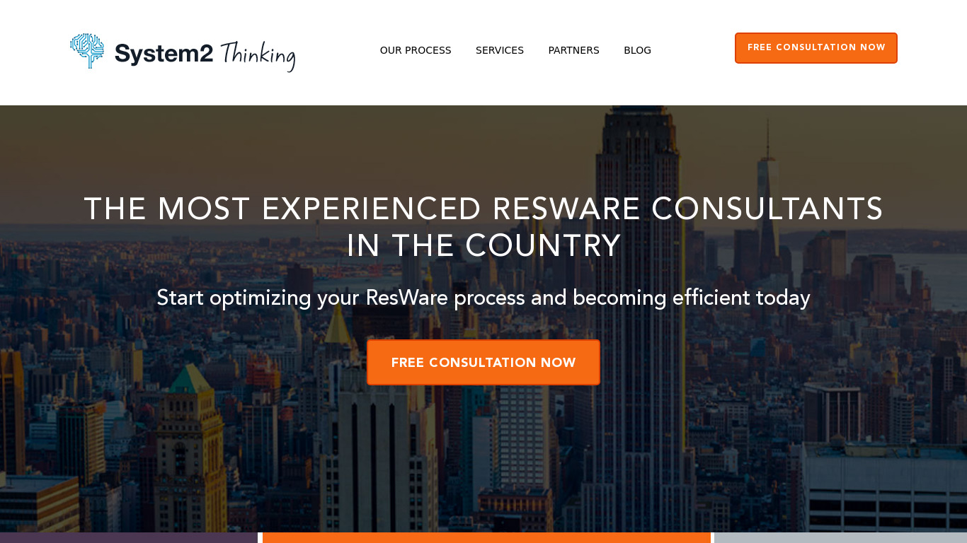 ResWare Consulting Landing page