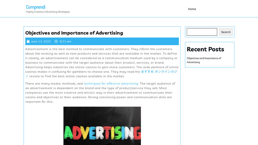 Comprendi Text2Insight Landing Page