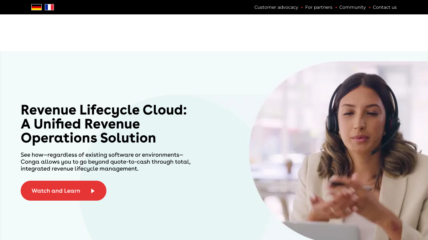 Apttus Implementation Services Landing page