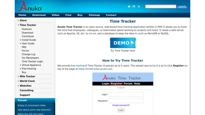 Anuko Time Tracker image