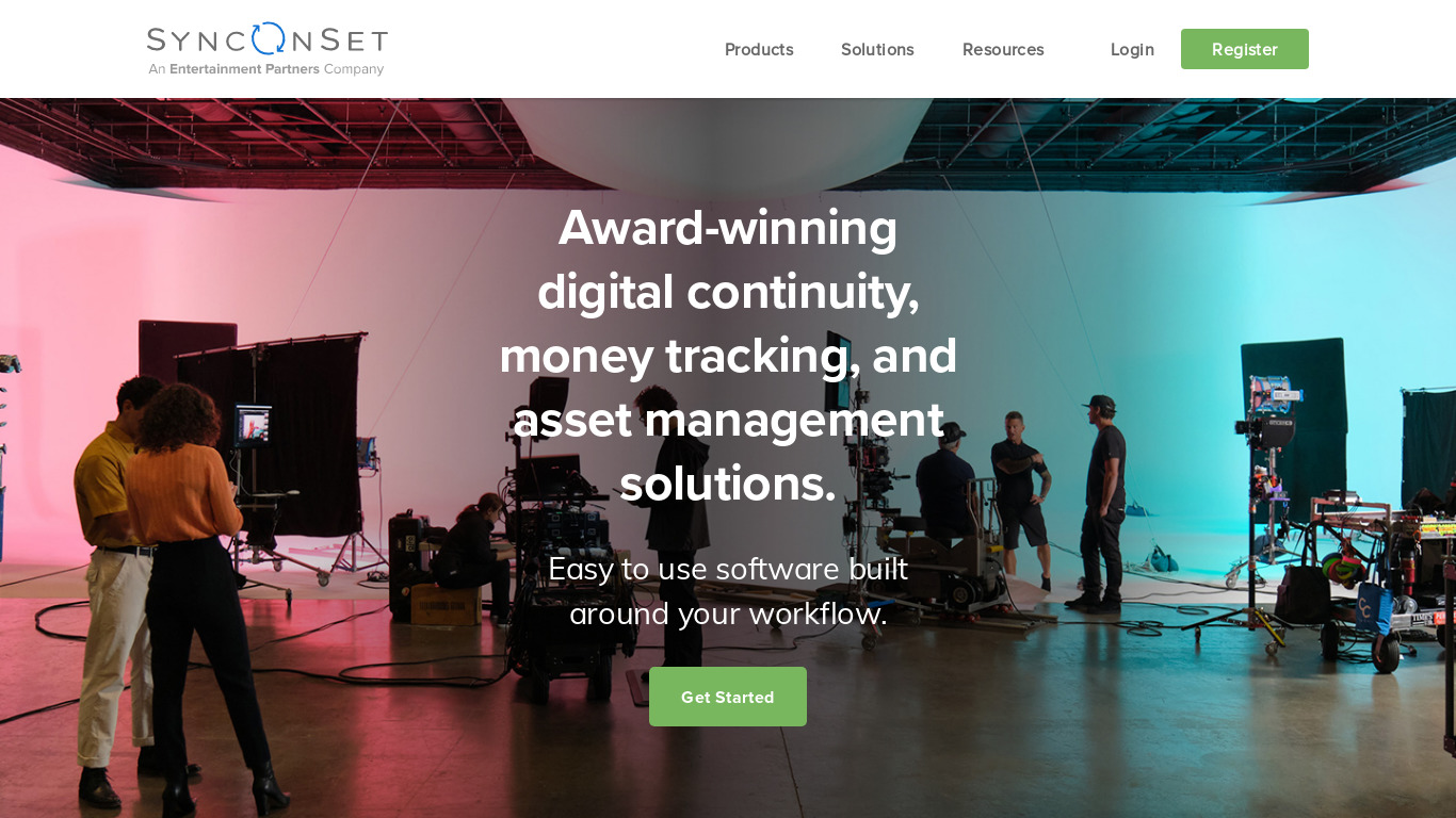 SyncOnSet Landing page